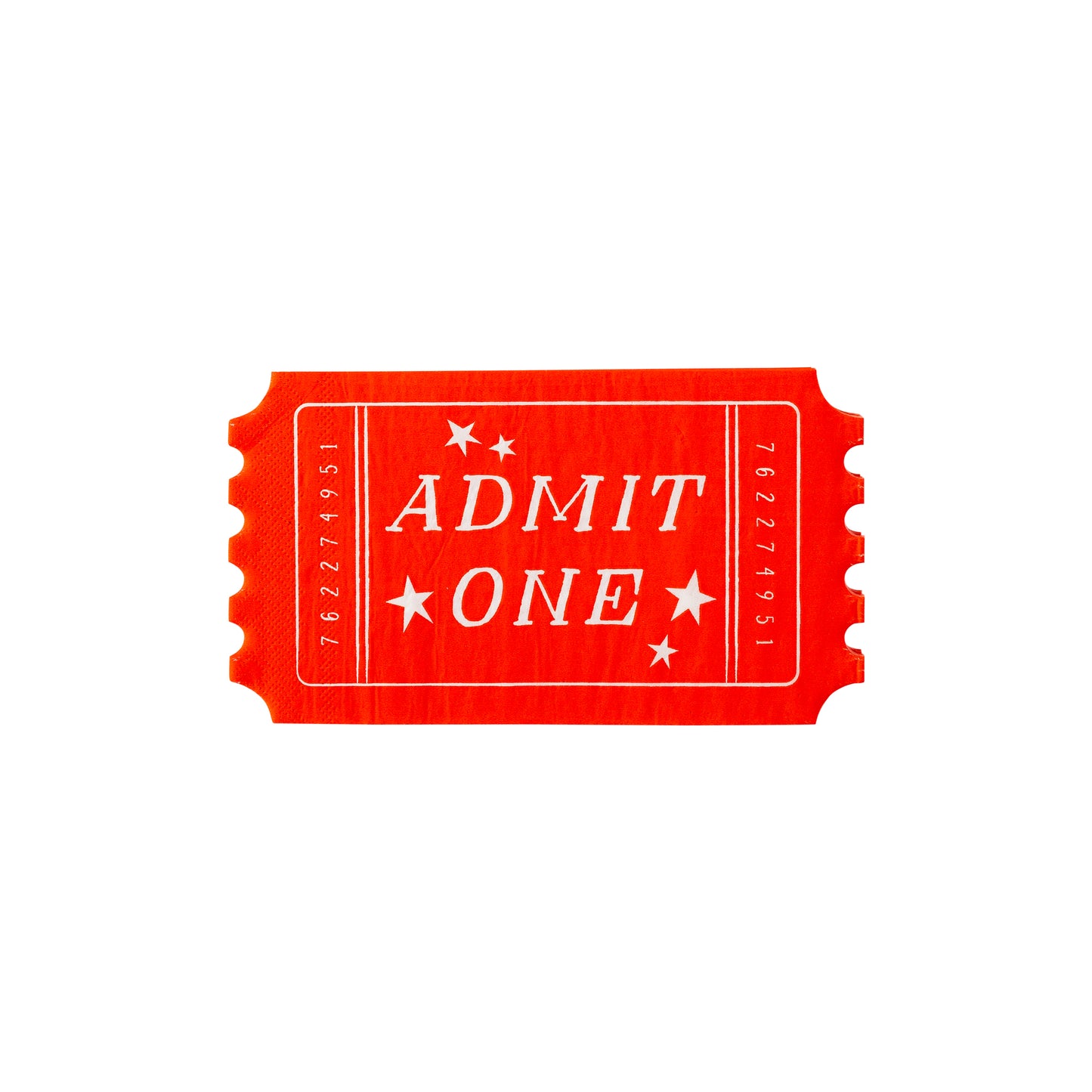 Carnival Ticket Shaped Napkin (24 per pack)