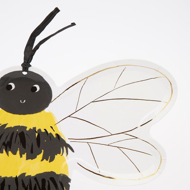 Bee Plates (8 per pack)