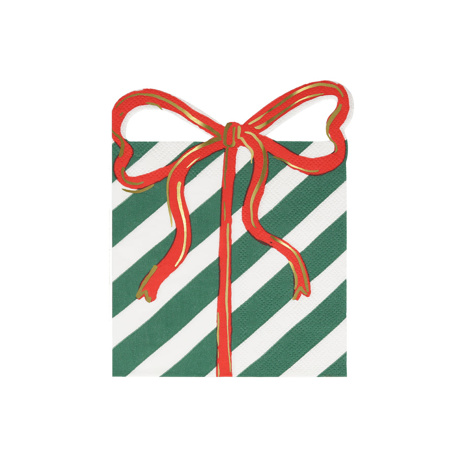 Present with Bow Napkins (16 per pack)