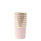 Dusky Pink Tumbler Cups (8 per pack)