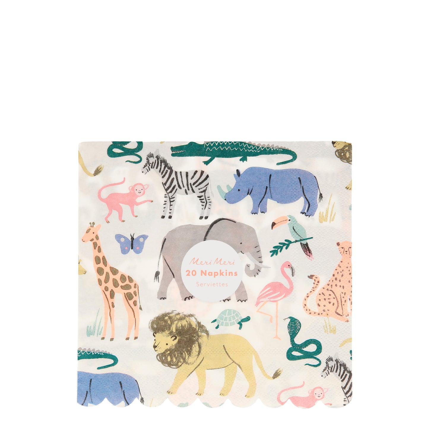 Safari Animals Large Napkins (20 per pack)