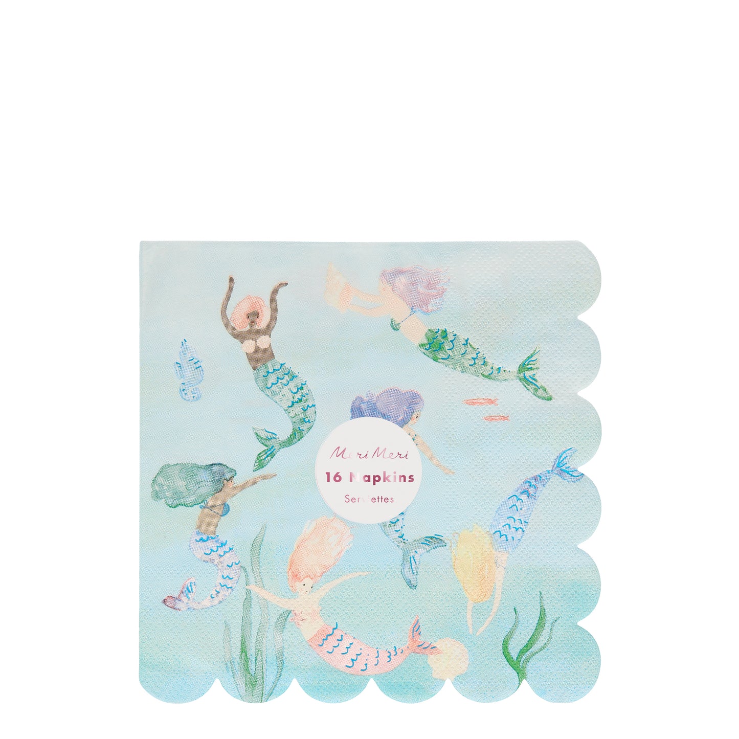 Mermaids Swimming Napkins (16 per pack)