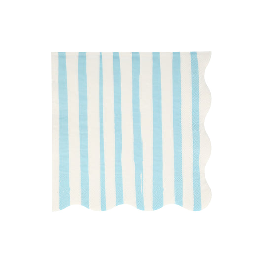 Blue Stripe Large Napkins (16 per pack)