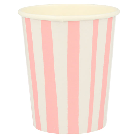 Pink Stripe Cup (8 per pack)