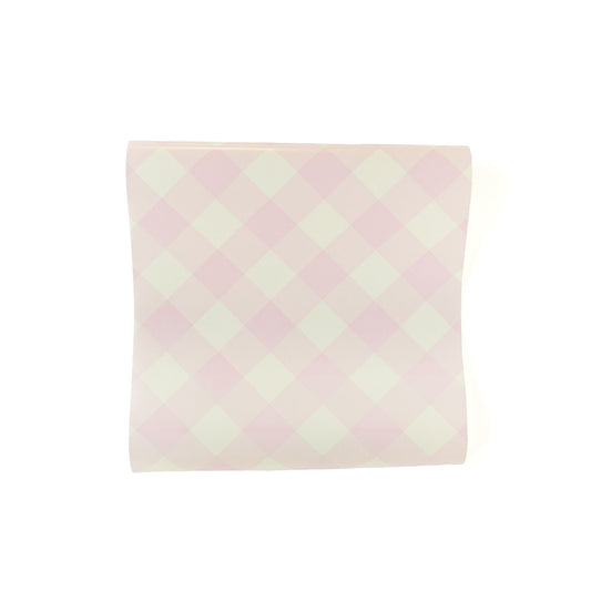 Pink Gingham Table Runner