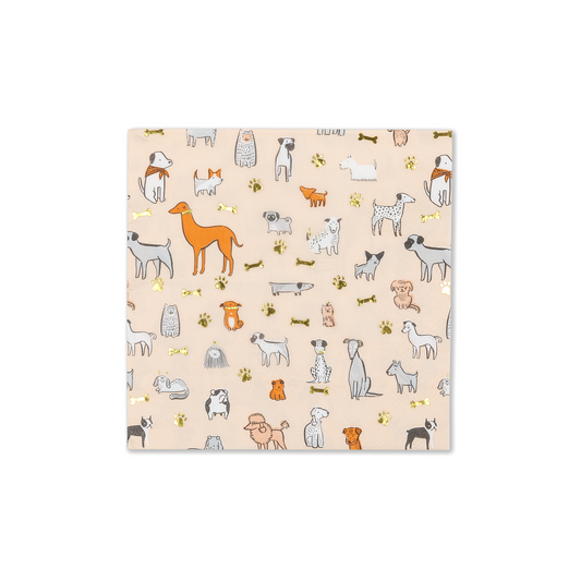 Bow Wow Large Napkins (16 per pack)