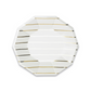 Gold Frenchie Striped Small Plates (8 per pack)