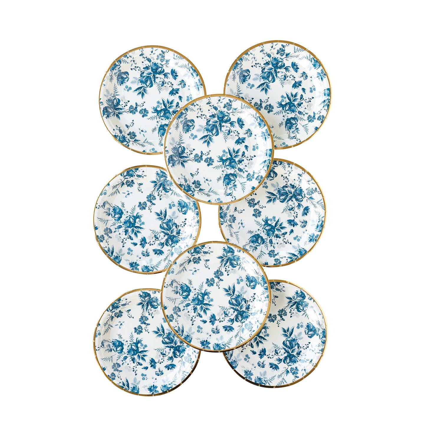 Hamptons Navy Floral Small Plate (8 per pack)