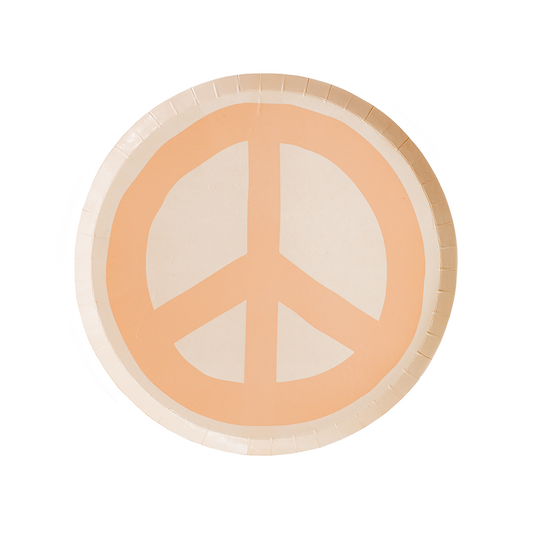 Peace & Love Peace Dessert Plates (8 per pack)