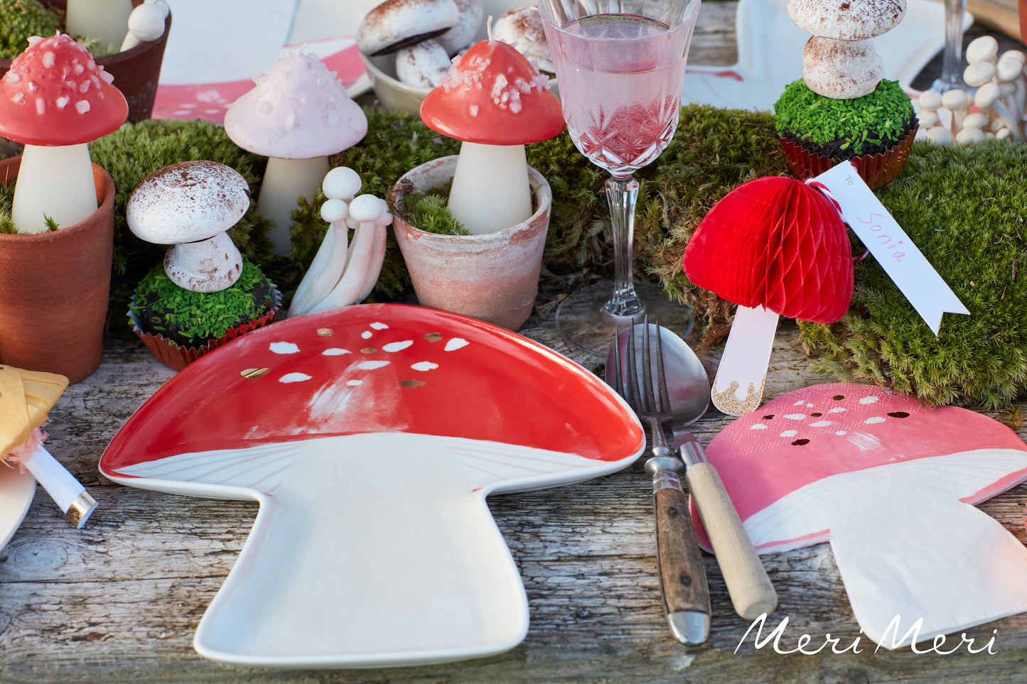 Fairy Mushroom Plates (8 per pack)