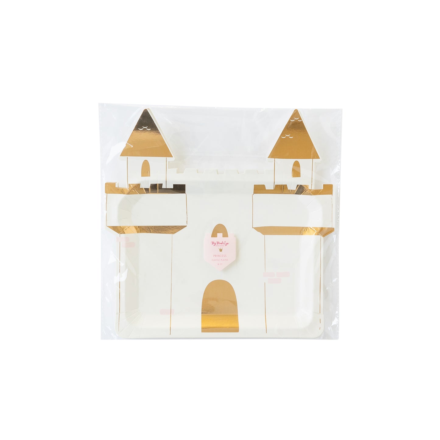 Princess Castle Shaped Large Plate (8 per pack)