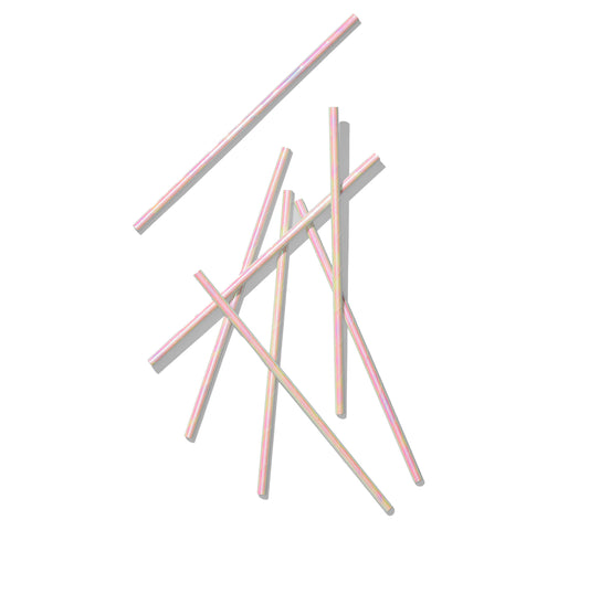 Iridescent Paper Straws (25 per pack)