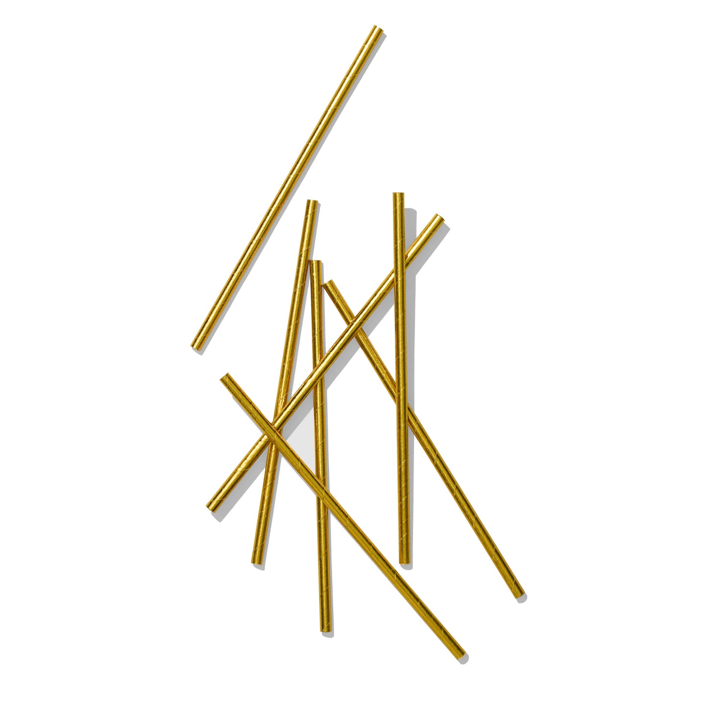 Metallic Gold Paper Straws (25 per pack)