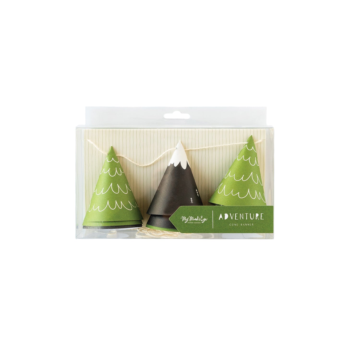 Adventure Mountain and Tree Cone Banner