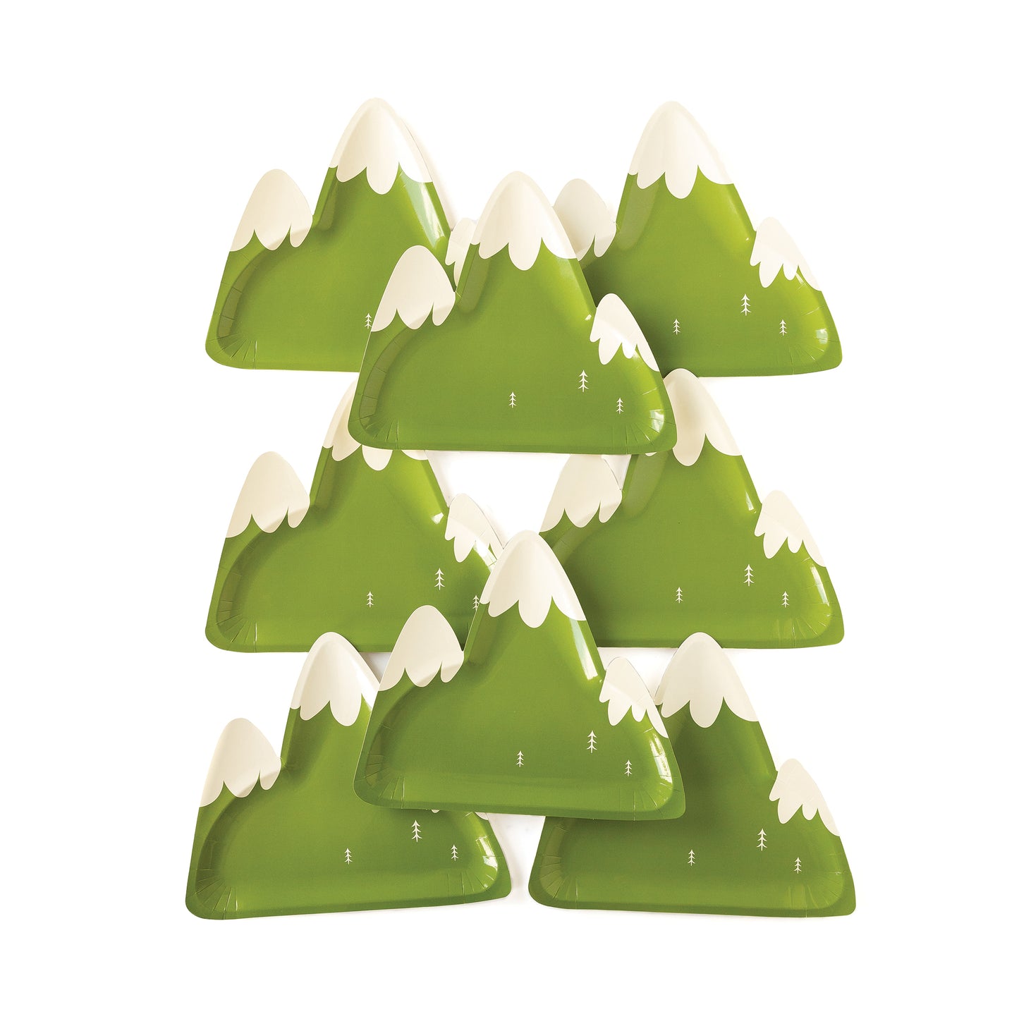 Adventure Mountain Shaped Plates (8 per pack)