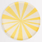 Yellow Stripe Large Plates (8 per pack)