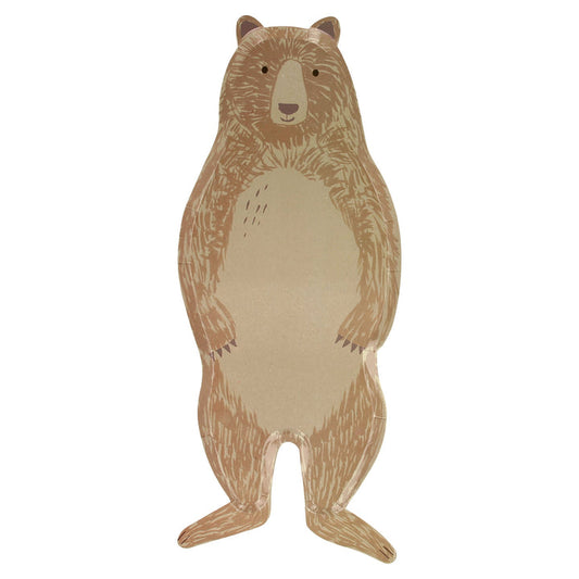 Brown Bear Large Plates (8 per pack)