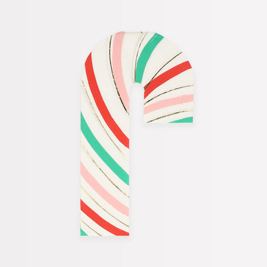 Stripy Candy Cane Napkins (16 per pack)