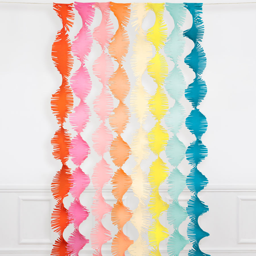 Rainbow Twisty Fringe Backdrop