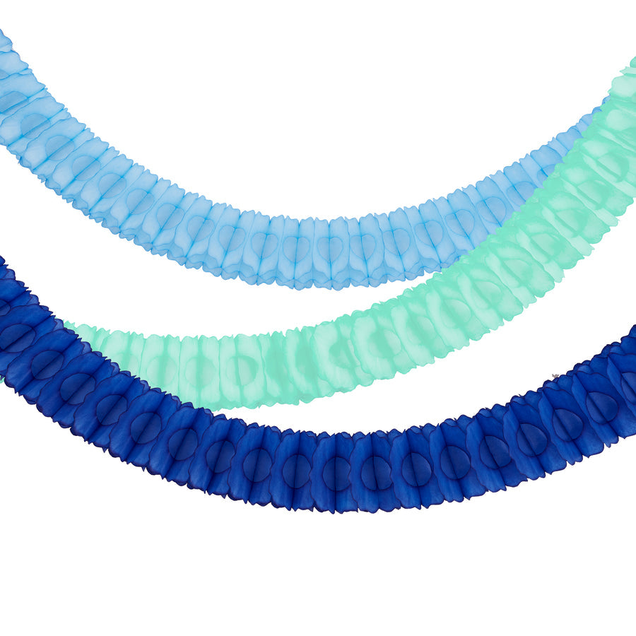 Blue Honeycomb Garlands (3 per pack)