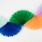 Rainbow Honeycomb Fan Garland