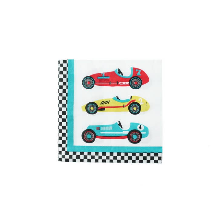 Vintage Race Car Napkins (24 per pack)