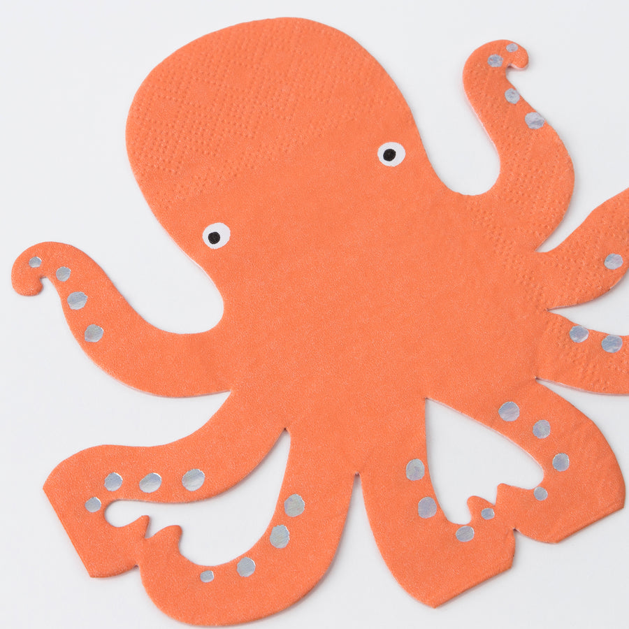 Octopus Napkins (16 per pack)