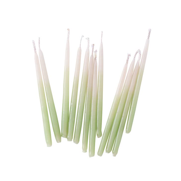 Mint Ombre Beeswax Birthday Candles (12 per pack)