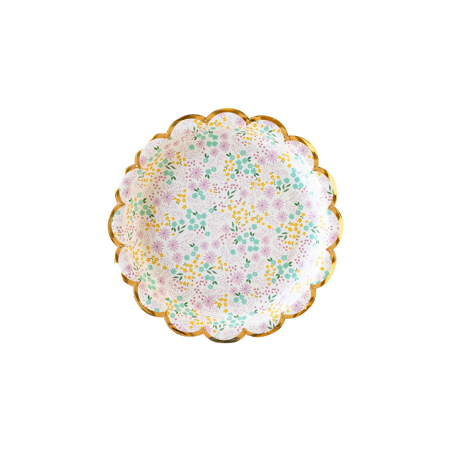 Ditsy Floral Scallop Small Plate (8 per pack)