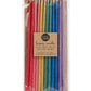 Rainbow Tall Beeswax Birthday Candles (12 per pack)