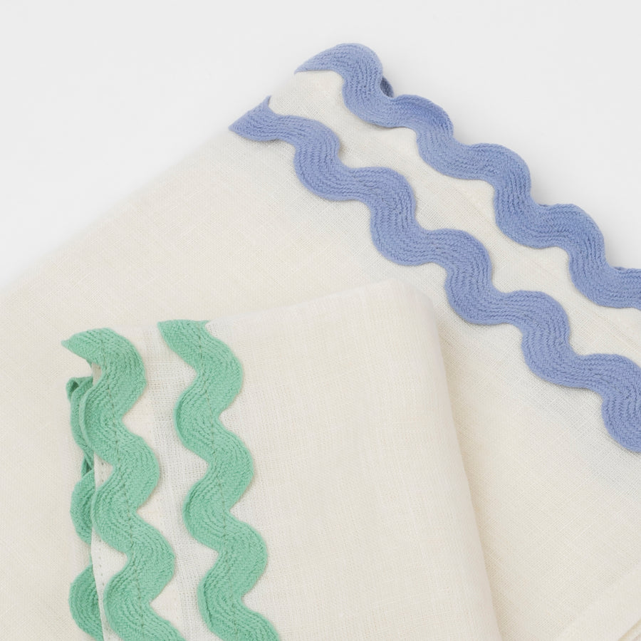 Colorful Ric Rac Fabric Napkins