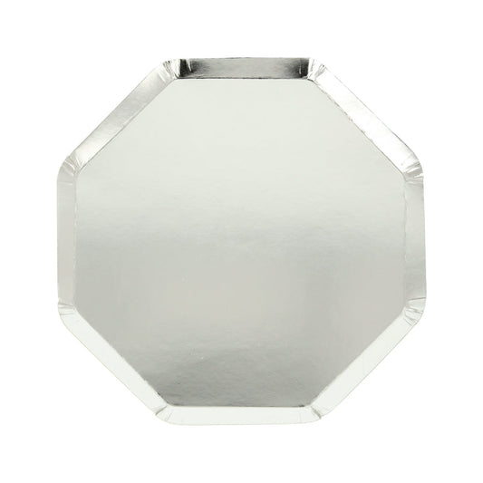 Silver small plates (8 per pack)