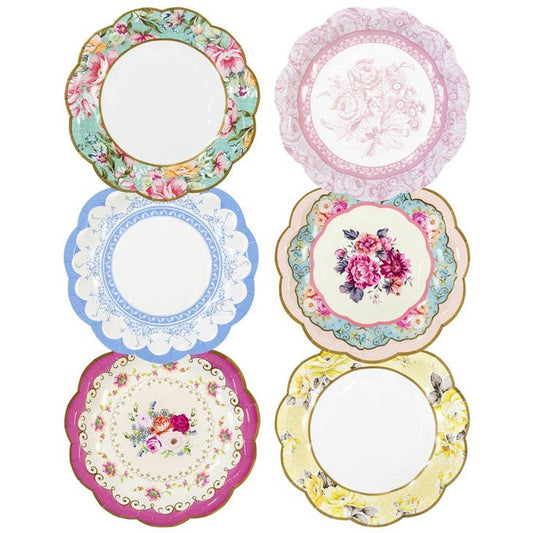 Truly Scrumptious Small Floral Plate (12 per pack)