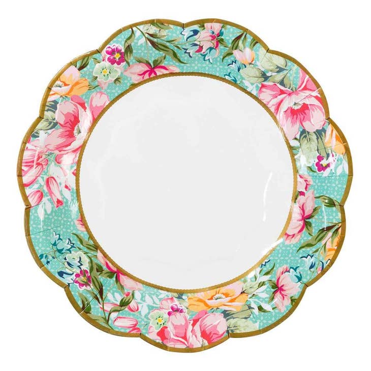 Truly Scrumptious Small Floral Plate (12 per pack)