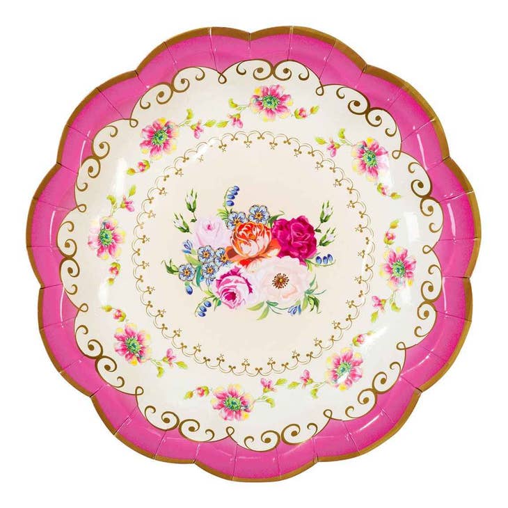 Truly Scrumptious Small Floral Plate (12 per pack)